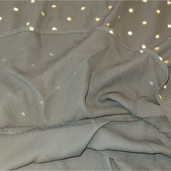 NWT Lulus She's Dot It Going On Gold and Black Polka Dot Dress S - Picture 11 of 11